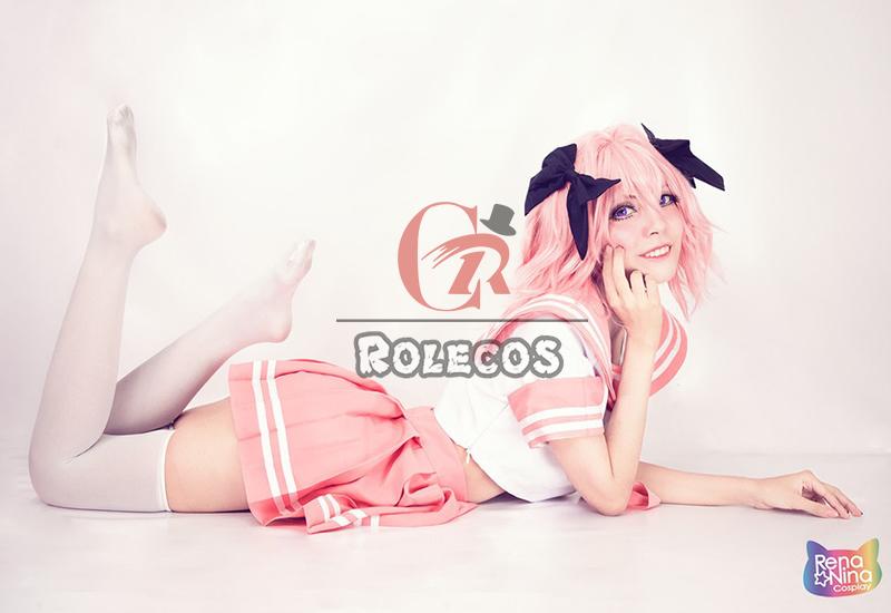 Fate/Apocrypha Astolfo Pink Uniform Cosplay Costumes