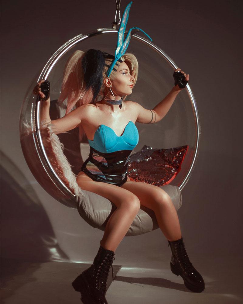 LOL Akali Swimsuit Cosplay Costume