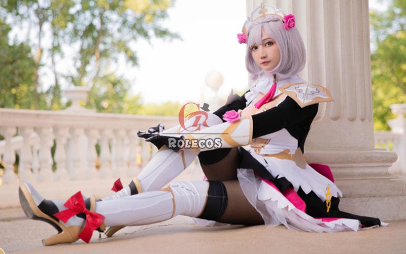 Game Genshin Impact Noelle Knight Cosplay Costume