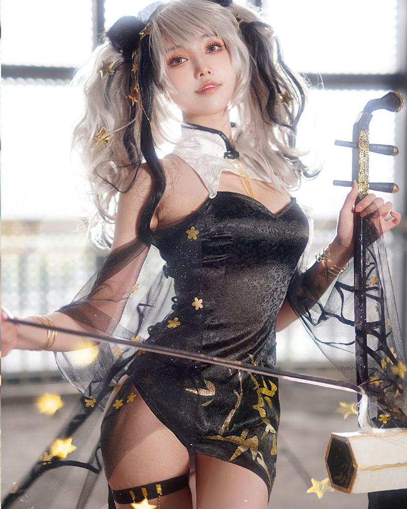 Arknights Ambience Synesthesia FEater Cheongsam Cosplay Costume