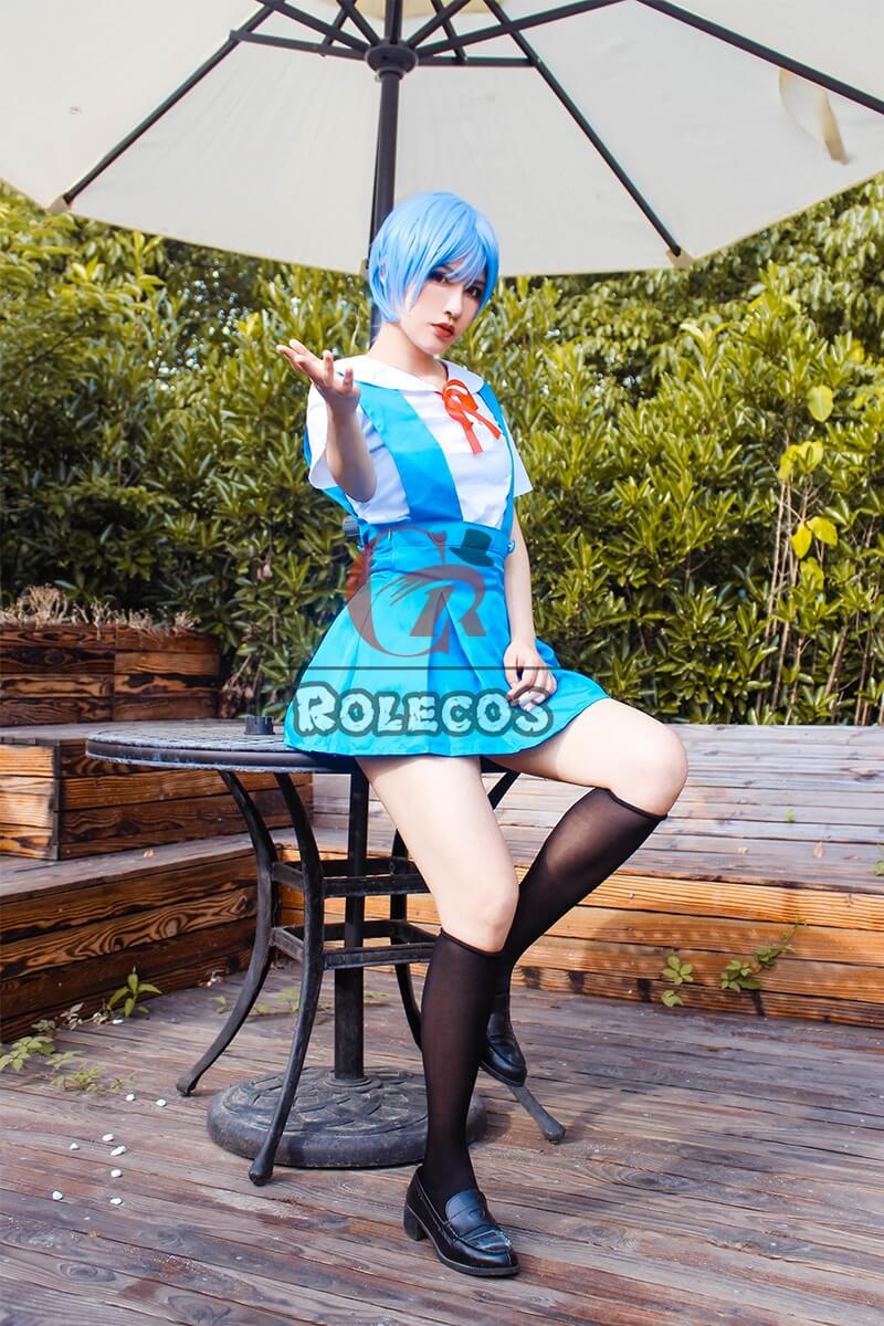 Asuka Soryu Langley EVA Cosplay Costumes Lovely Uniform Dress