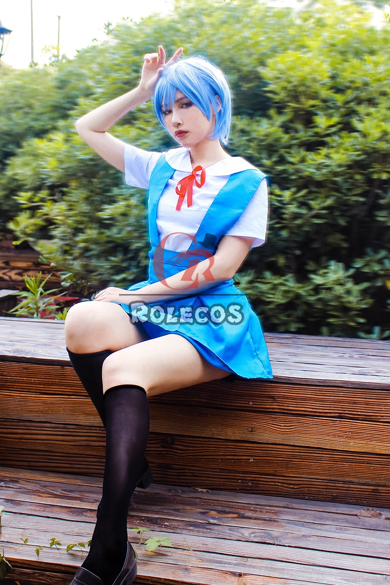 Asuka Soryu Langley EVA Cosplay Costumes Lovely Uniform Dress