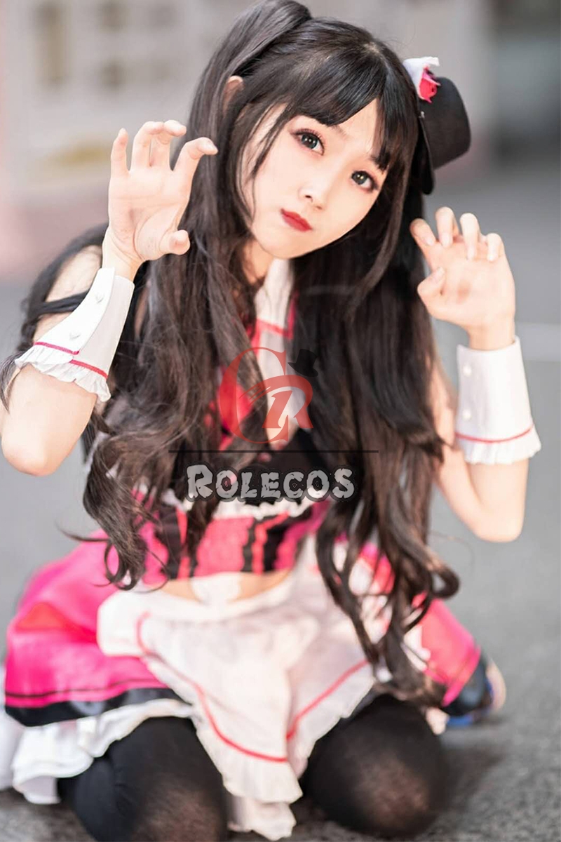 Fate Grand Order Tohsaka Rin Street Choco-Maid Game Cosplay Costumes