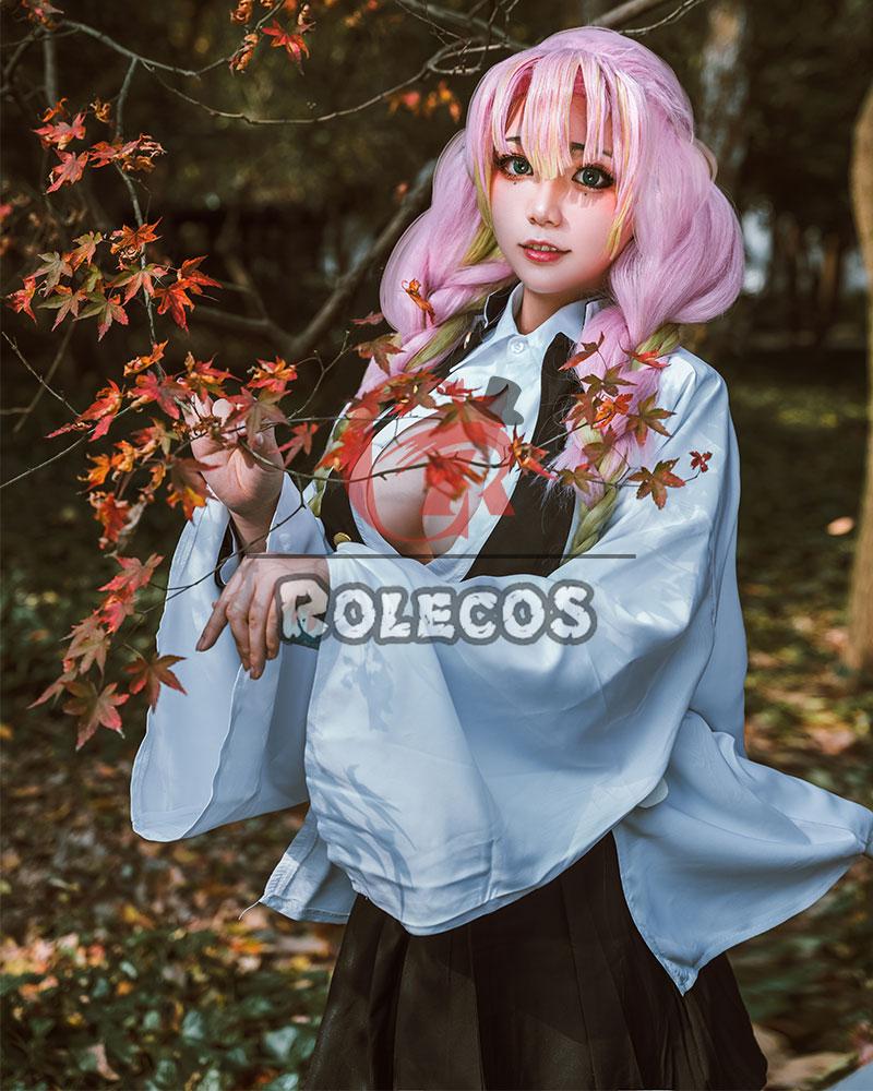 Demon Slayer Kanroji Mitsuri Female Uniform Cosplay Costume