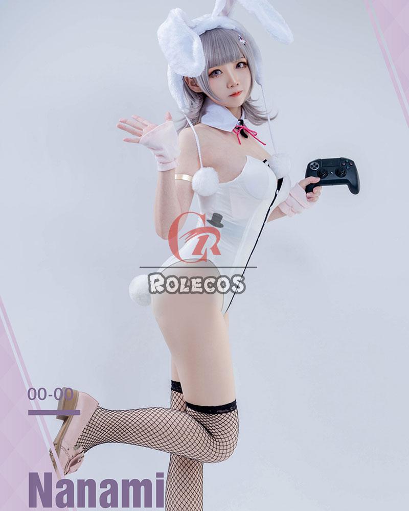 Dangan Ronpa2 Nanami ChiaKi Bunny Girl Cospaly Costume