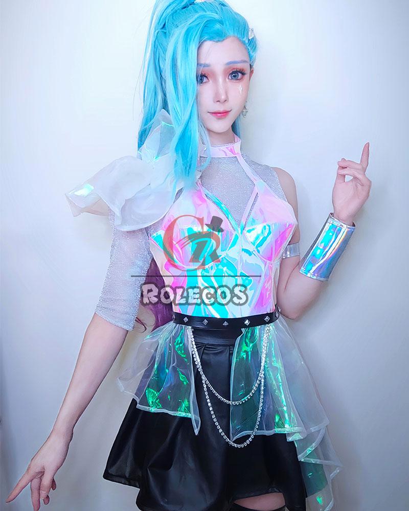 LOL KDA ALL OUT Seraphine Superstar Cosplay Costume 