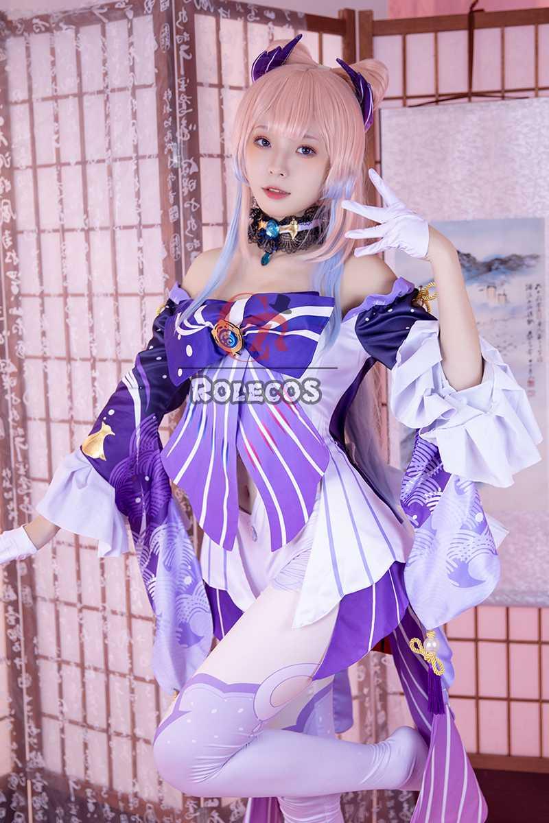 Genshin Impact Sannomiya Kokomi Cosplay Costume