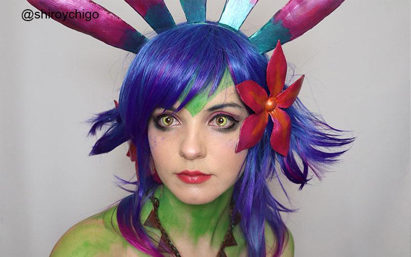 LOL Neeko Mixed Color Cosplay Wigs